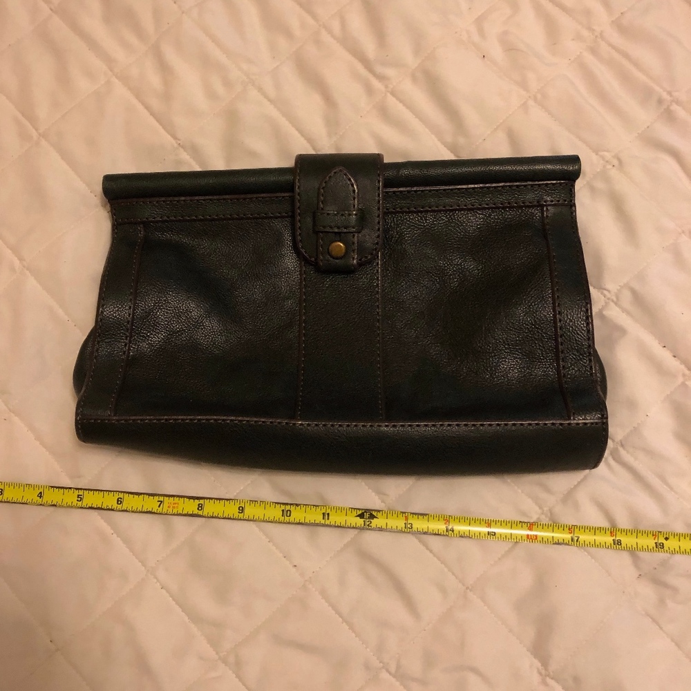 Fossil Green Clutch